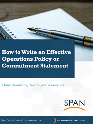 Operations Policy or Commitment Statement Guide_Cover Page