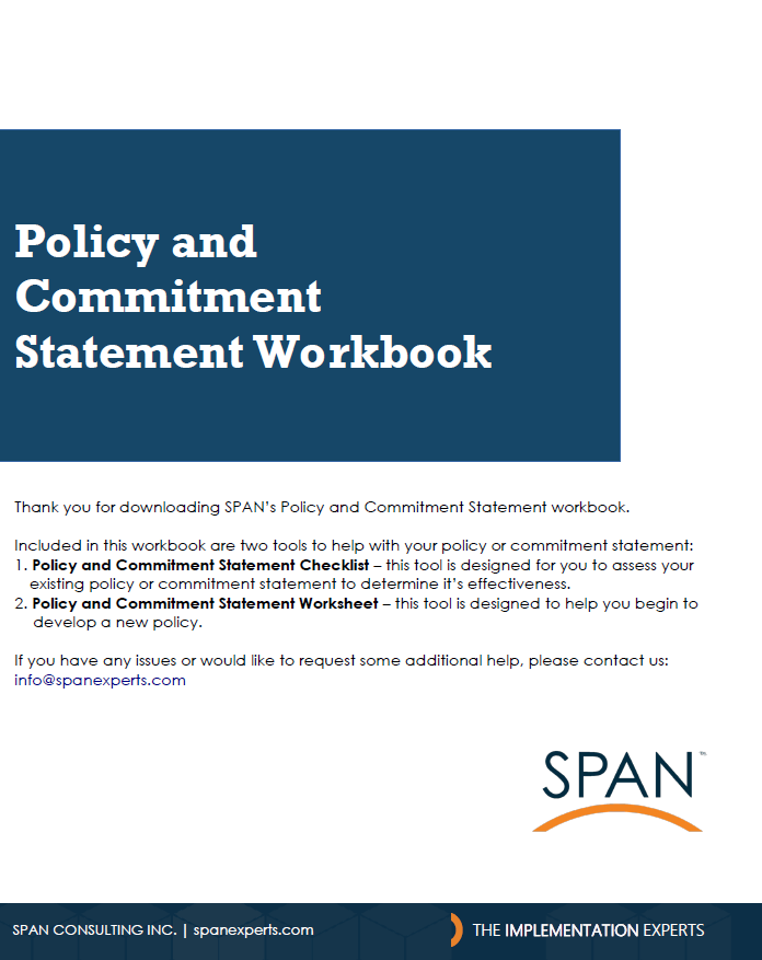 Operations Policy or Commitment Statement Workbook_Cover Page
