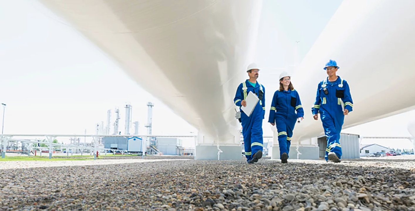 Pipeline Safety - Three People walking horizontal cropped